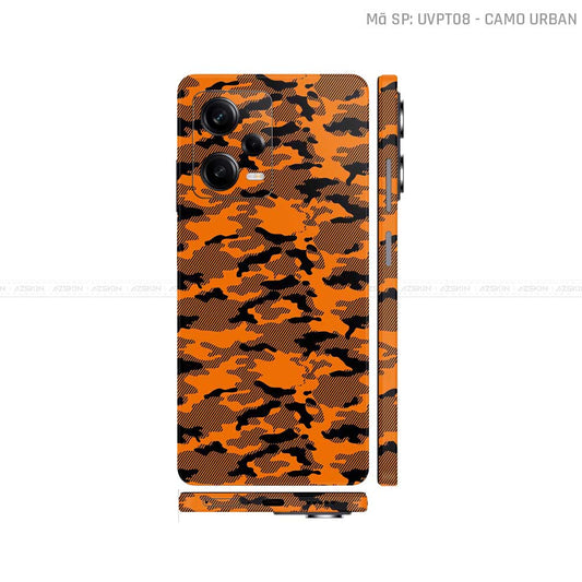 Dán Skin Xiaomi Redmi Note 12 Series Vân Nổi Camo Urban Cam | UVPT08