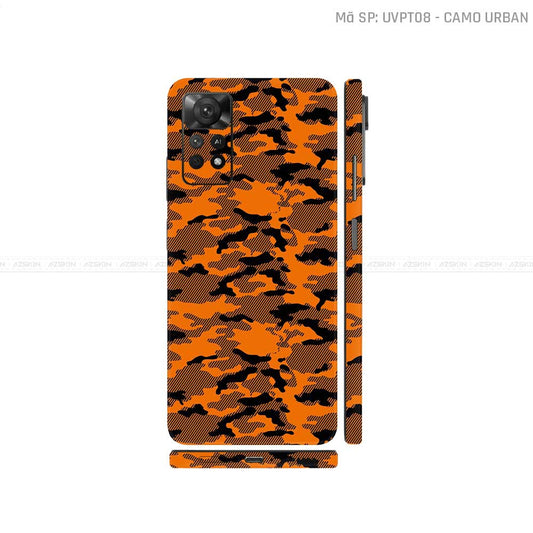 Dán Skin Xiaomi Redmi Note 11 Series Vân Nổi Camo Urban Cam | UVPT08