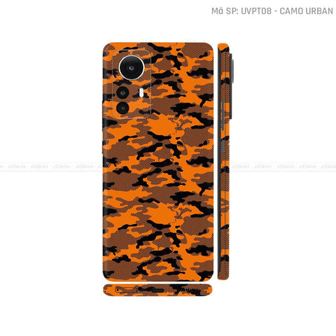 Dán Skin Xiaomi 12 Series Vân Nổi Camo Urban Cam | UVPT08