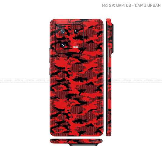 Dán Skin Xiaomi 14 Series Vân Nổi Camo Urban | UVPT08