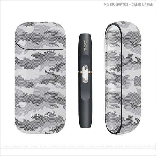 Dán Skin IQOS Vân Camo Urban Trắng | UVPT08