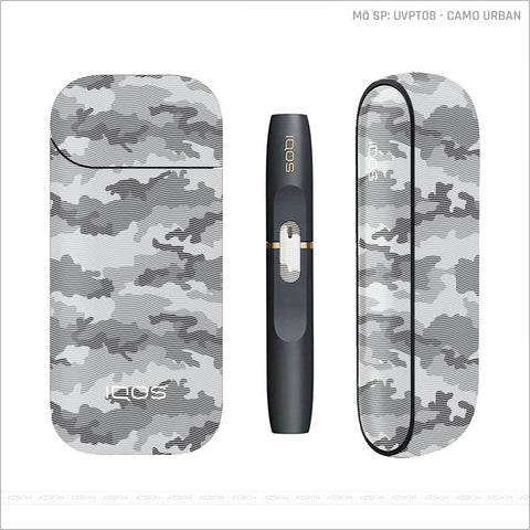 Dán Skin IQOS Vân Camo Urban Trắng | UVPT08