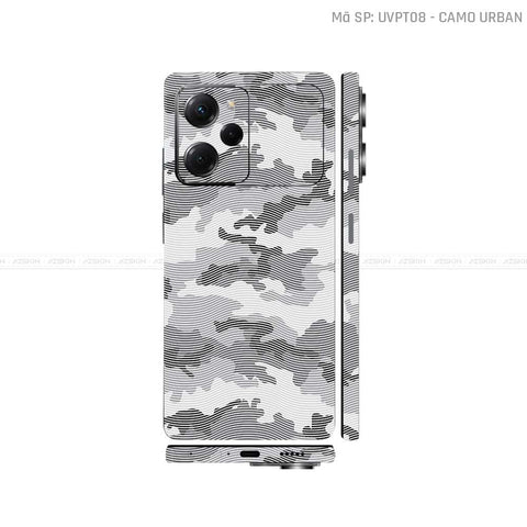 Dán Skin POCO Series Vân Nổi Camo Urban Trắng | UVPT08