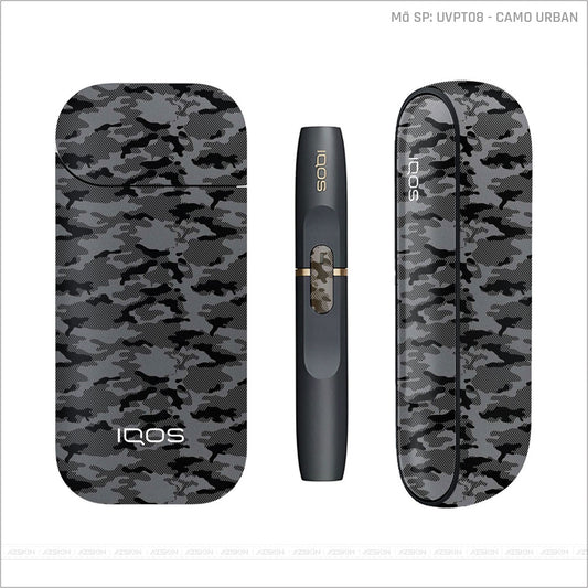 Dán Skin IQOS Vân Camo Urban Xám | UVPT08