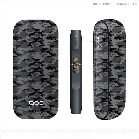 Dán Skin IQOS Vân Camo Urban Xám | UVPT08