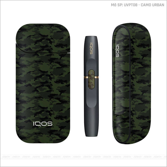 Dán Skin IQOS Vân Camo Urban Xanh Rêu | UVPT08