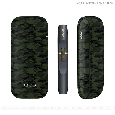 Dán Skin IQOS Vân Camo Urban Xanh Rêu | UVPT08