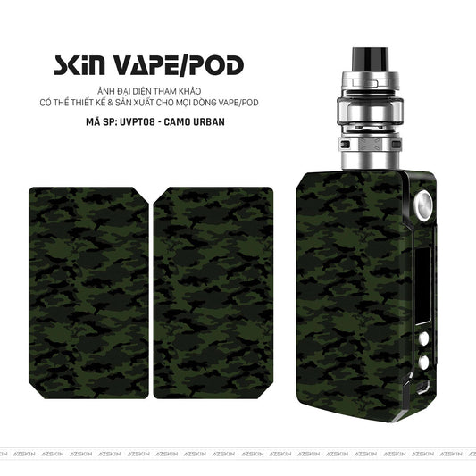 Dán Skin Vape Vân Camo Urban Xanh Rêu | UVPT08