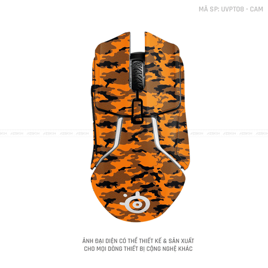 Skin Dán Chuột Steelseries Vân Nổi CAMO URBAN Cam | UVPT08