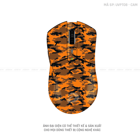 Skin Dán Chuột Dareu Vân Nổi Hình CAMO URBAN Cam | UVPT08