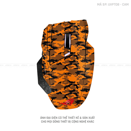 Skin Dán Chuột Asus Vân Nổi CAMO URBAN Cam | UVPT08