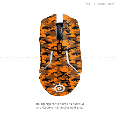 Skin Dán Chuột Steelseries Vân Nổi CAMO URBAN Cam | UVPT08