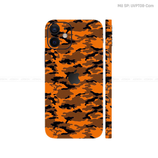 Dán Skin IPhone 12 Series Vân Nổi Mamba Cam | UVPT08