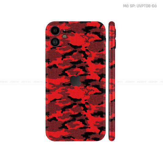 Dán Skin IPhone 11 Series Vân Camo Urban Đỏ | UVPT08