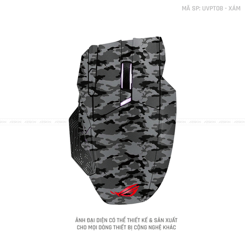Skin Dán Chuột Asus Vân Nổi CAMO URBAN Xám | UVPT08