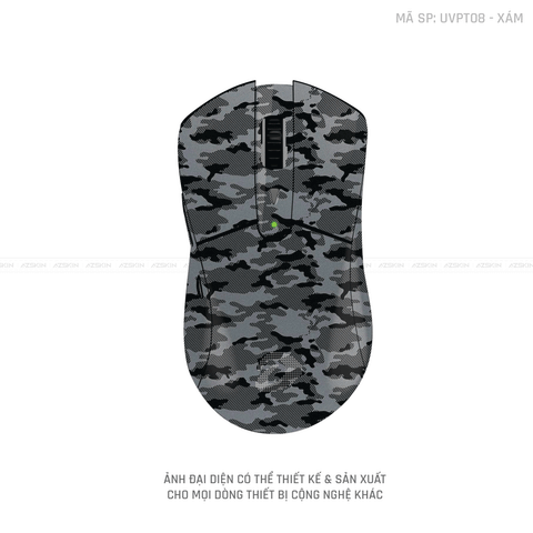 Skin Dán Chuột Dareu Vân Nổi Hình CAMO URBAN Xám | UVPT08
