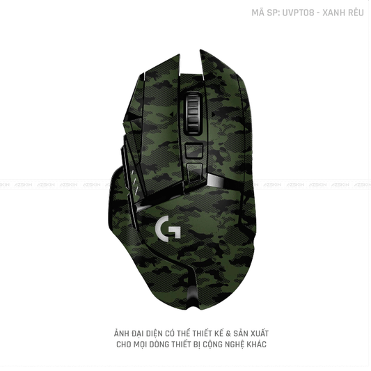 Skin Dán Chuột Logitech Vân Nổi CAMO URBAN Xanh Rêu | UVPT08