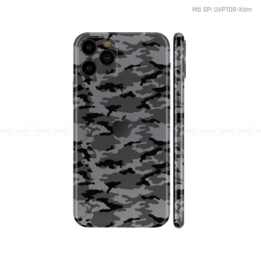 Dán Skin IPhone 11 Series Vân Camo Urban Xám | UVPT08