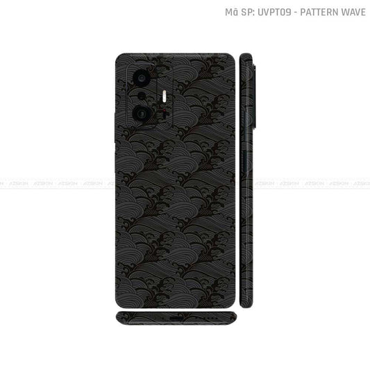 Dán Skin Xiaomi 11 Series Vân Sóng Đen | UVPT09