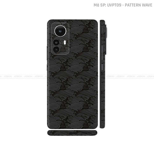 Dán Skin Xiaomi 12 Series Vân Sóng Đen | UVPT09
