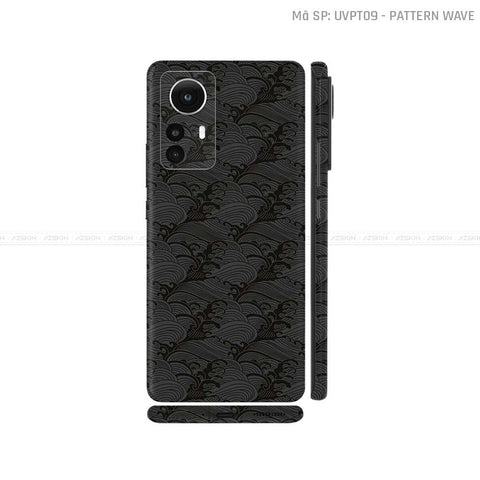 Dán Skin Xiaomi 12 Series Vân Sóng Đen | UVPT09