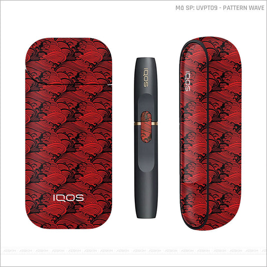 Dán Skin IQOS Vân Pattern Wave Đỏ | UVPT09
