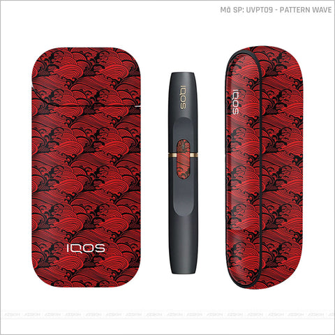 Dán Skin IQOS Vân Pattern Wave Đỏ | UVPT09