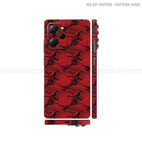 Dán Skin POCO Series Vân Nổi Wave Đỏ | UVPT09