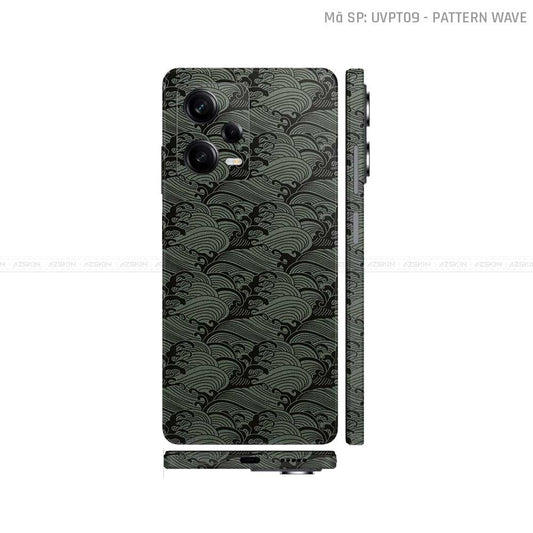 Dán Skin Xiaomi Redmi Note 12 Series Vân Sóng Midnight | UVPT09
