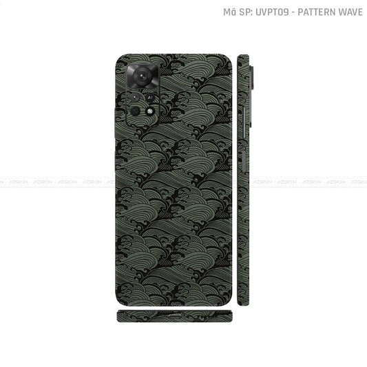 Dán Skin Xiaomi Redmi Note 11 Series Vân Sóng Midnight | UVPT09
