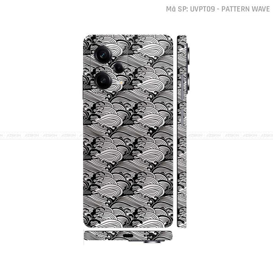 Dán Skin Xiaomi Redmi Note 12 Series Vân Sóng Trắng | UVPT09