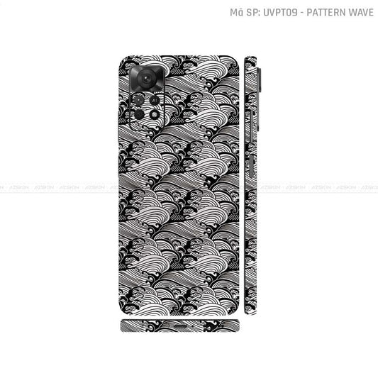 Dán Skin Xiaomi Redmi Note 11 Series Vân Sóng Trắng | UVPT09