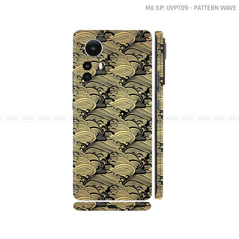 Dán Skin Xiaomi 12 Series Vân Sóng Vàng Đồng | UVPT09