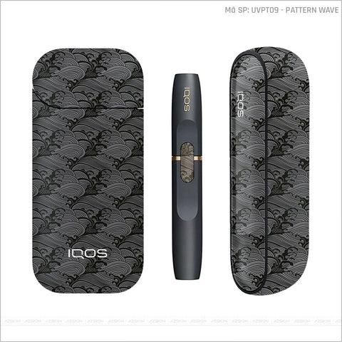 Dán Skin IQOS Vân Pattern Wave Xám | UVPT09