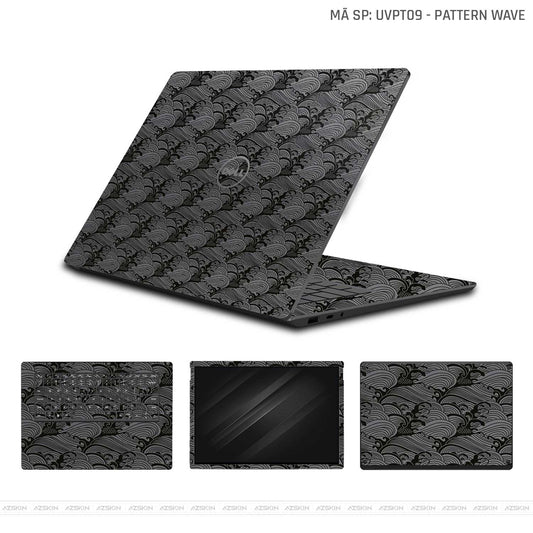 Dán Skin Laptop Dell Vân Pattern Wave Xám | UVPT09