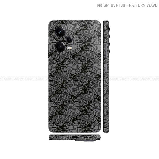 Dán Skin Xiaomi Redmi Note 12 Series Vân Sóng Xám | UVPT09