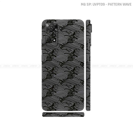Dán Skin Xiaomi Redmi Note 11 Series Vân Sóng Xám | UVPT09