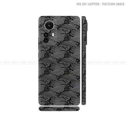 Dán Skin Xiaomi 12 Series Vân Sóng Xám | UVPT09