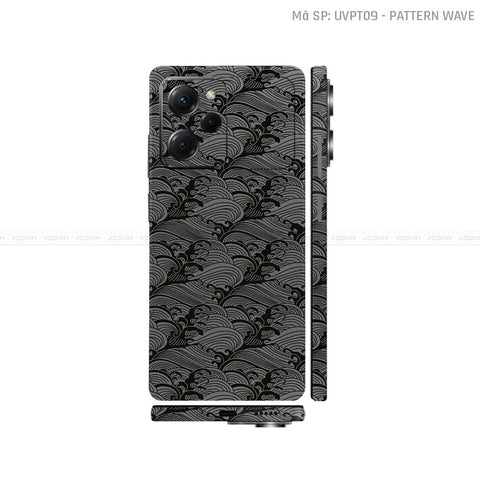 Dán Skin POCO Series Vân Nổi Wave Xám | UVPT09