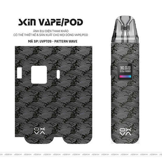 Dán Skin Pod Vân Nổi Pattern Wave Xám | UVPT09