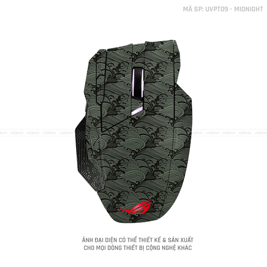 Skin Dán Chuột Asus Vân Nổi PATTERN WAVE Midnight | UVPT09