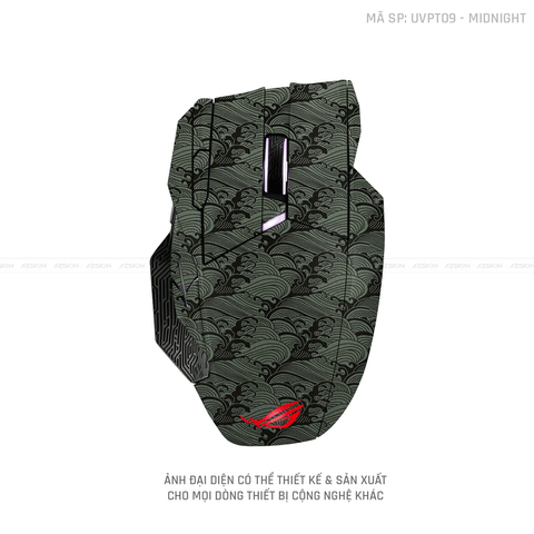 Skin Dán Chuột Asus Vân Nổi PATTERN WAVE Midnight | UVPT09