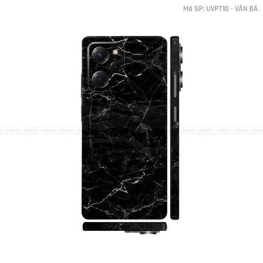 Dán Skin POCO Series Vân Nổi Vân Đá Đen | UVPT10