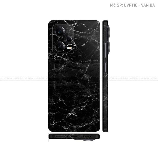 Dán Skin Xiaomi Redmi Note 12 Series Vân Đá Đen | UVPT10