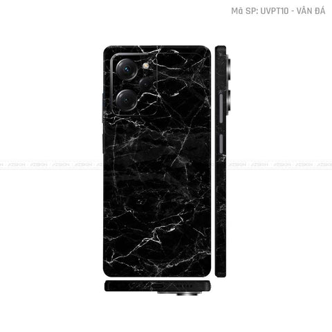 Dán Skin POCO Series Vân Nổi Vân Đá Đen | UVPT10