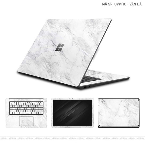 Dán Skin Laptop Surface Vân Đá Trắng | UVPT10