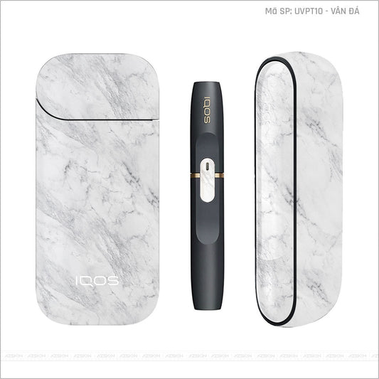 Dán Skin IQOS Vân Đá Trắng | UVPT10