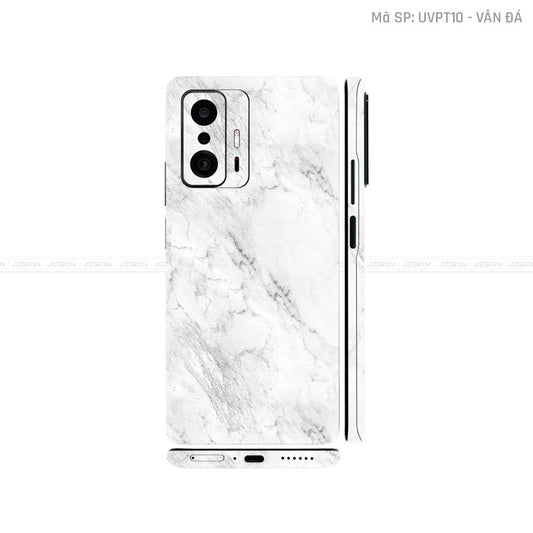 Dán Skin Xiaomi 11 Series Vân Đá Trắng | UVPT10