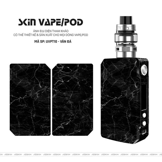 Dán Skin Vape Vân Đá Đen | UVPT10
