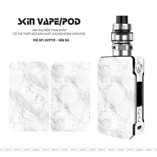 Dán Skin Vape Vân Đá Trắng | UVPT10